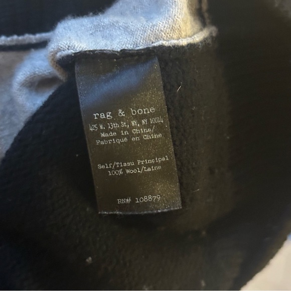 Rag & Bone Black and Gray Crewneck - Picture 4 of 6